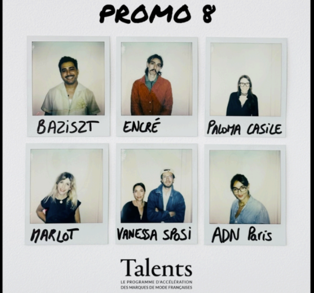 Quelles sont les marques sélectionnées pour la 8e promotion du programme TALENTS ?